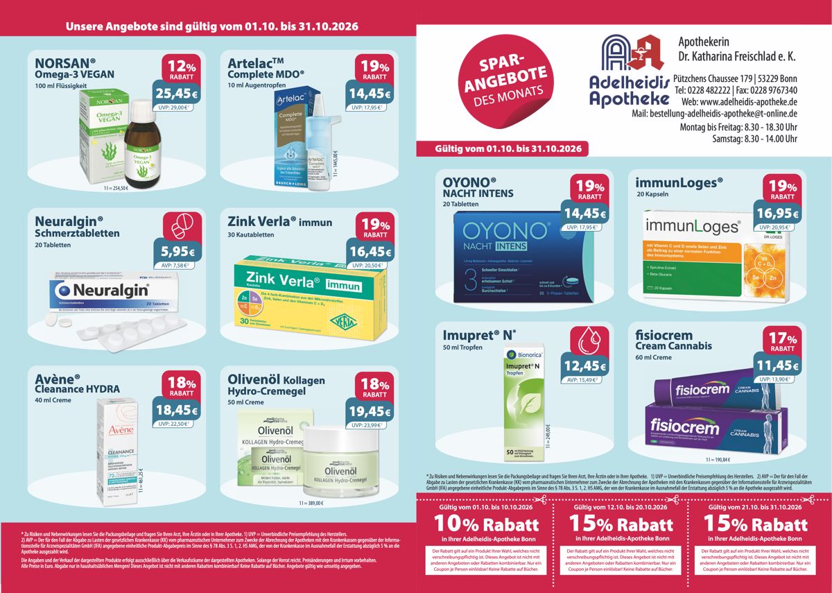 Unsere aktuellen Monatsangebote und Rabattcoupons Aktuelle Monatsangebote und Rabattcoupons